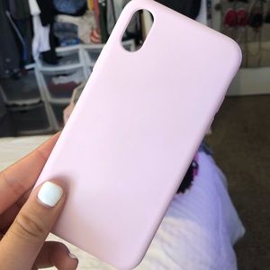 Pink iPhone X case